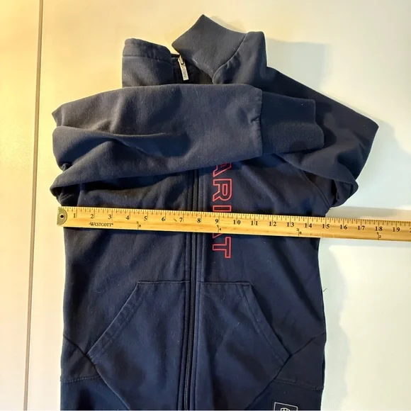 Ariat full zip sweatshirt girls size S/8 blue western wear cowgirl horse ranch - Picture 7 of 10